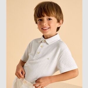 Mayoral Geometric Print Polo Shirt, 6 - NWT